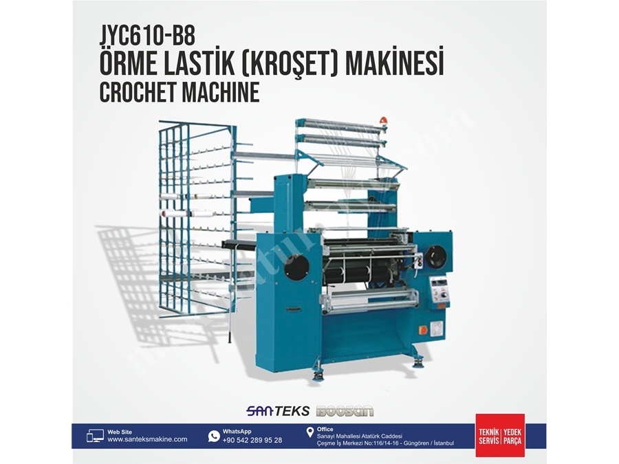 JYC610 B8 Örme Lastik (Kroşet) Makinesi