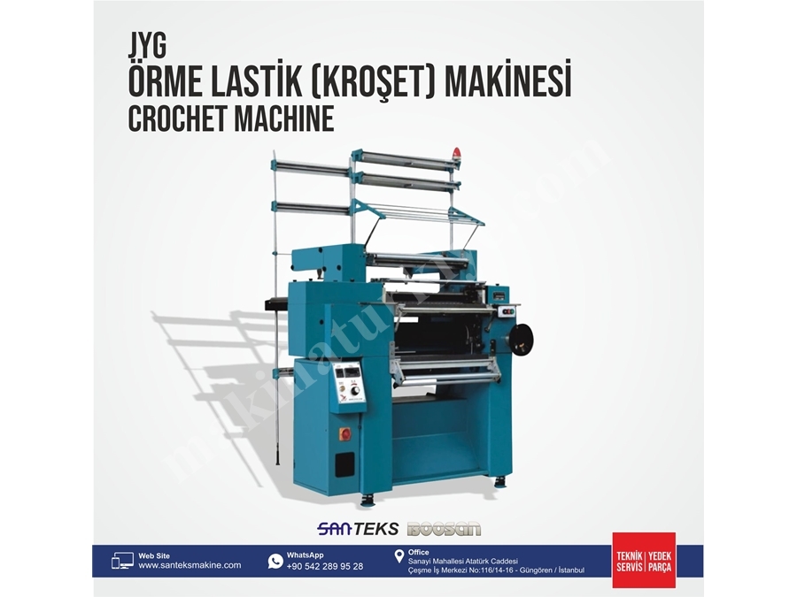 JYG Örme Lastik (Kroşet) Makinesi