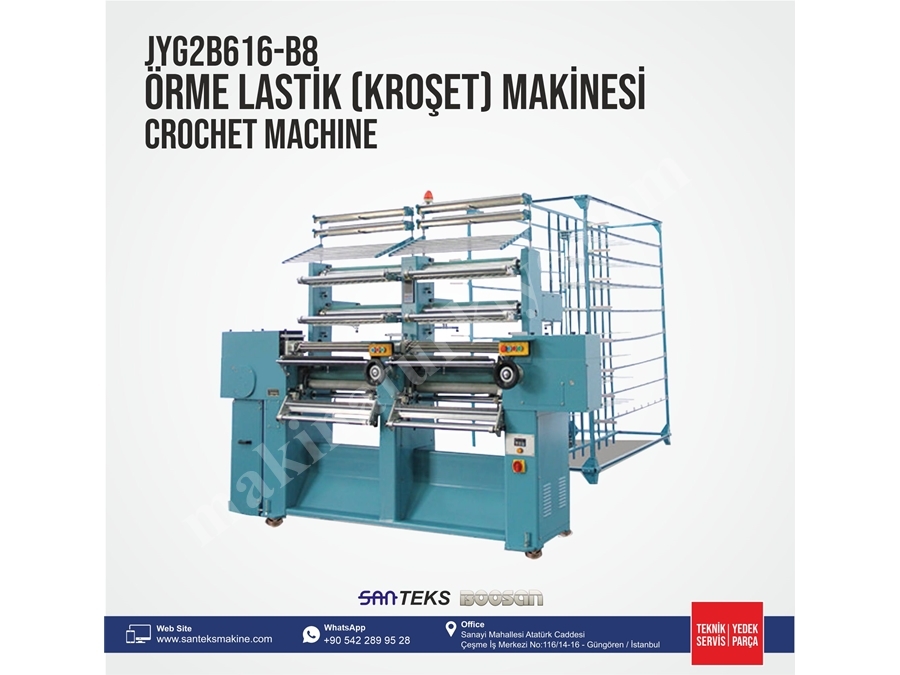 JYG2B616 B8 Örme Lastik (Kroşet) Makinesi 