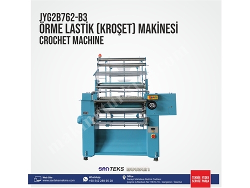 JYG612 B16 Örme Lastik (Kroşet) Makinesi 