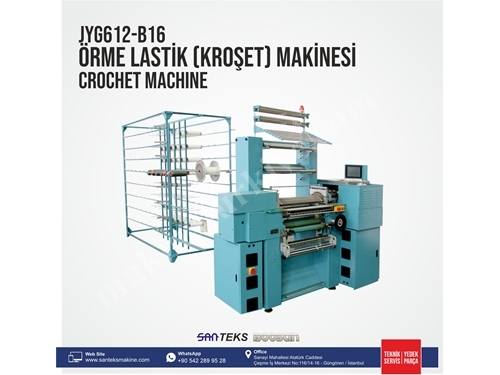 JYG612 B16 Örme Lastik (Kroşet) Makinesi 