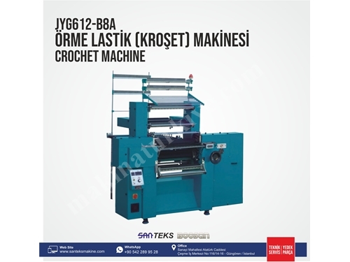 JYG612 B8A Örme Lastik (Kroşet) Makinesi 