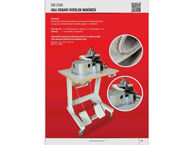 KM2500 Teppichrand Overlockmaschine - 0