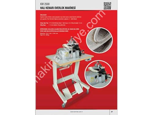  Halı Kenarı Overlok Makinesi 