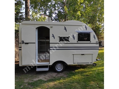 3 Kişilik Çekme Karavan 370X200x200 Cm