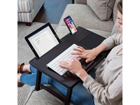 HOD 02 Foldable Adjustable Wooden Portable Tablet Laptop Desk Book Work Breakfast Enjoyment  - 5