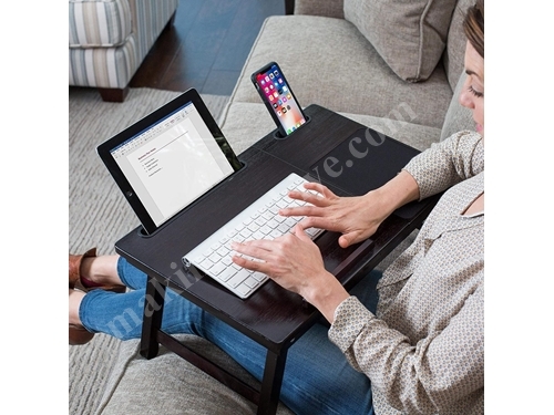 HOD 02 Foldable Adjustable Wooden Portable Tablet Laptop Desk Book Work Breakfast Enjoyment 
