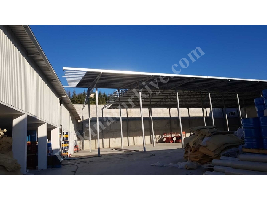 Yılşen Makina Çelik Konstrüksiyon Çatı Yapım Uygulaması 