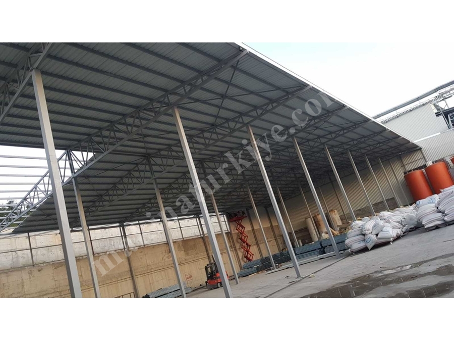 Yılşen Makina Çelik Konstrüksiyon Çatı Yapım Uygulaması 