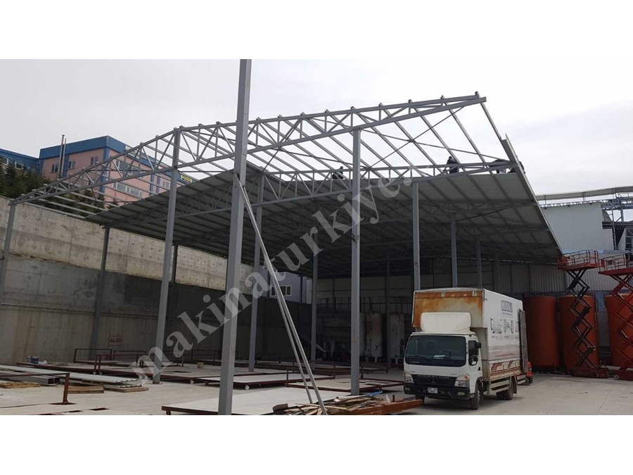 Yılşen Makina Çelik Konstrüksiyon Çatı Yapım Uygulaması 