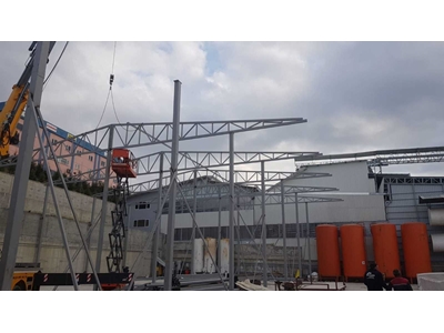 Yılşen Makina Çelik Konstrüksiyon Çatı Yapım Uygulaması  - 17