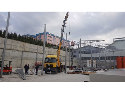 Yılşen Makina Çelik Konstrüksiyon Çatı Yapım Uygulaması  - 1