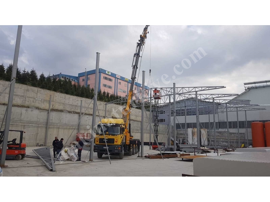 Yılşen Makina Çelik Konstrüksiyon Çatı Yapım Uygulaması 