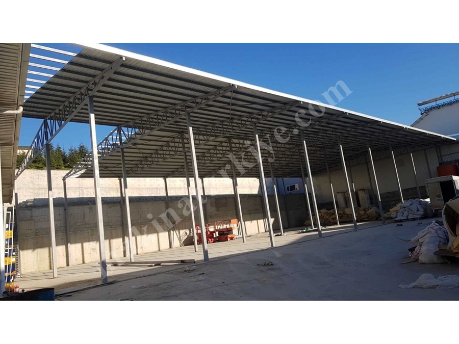 Yılşen Makina Çelik Konstrüksiyon Çatı Yapım Uygulaması 
