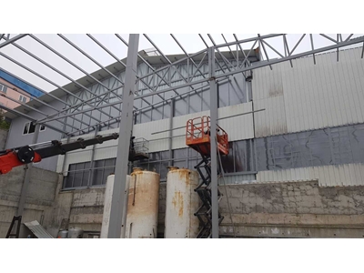 Yılşen Makina Çelik Konstrüksiyon Çatı Yapım Uygulaması  - 23