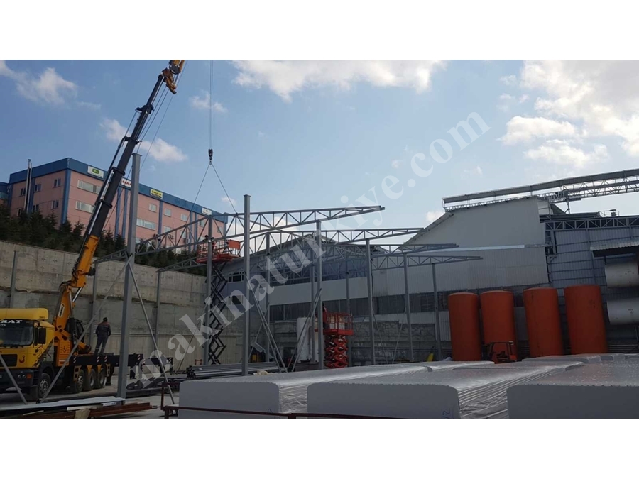Yılşen Makina Çelik Konstrüksiyon Çatı Yapım Uygulaması 