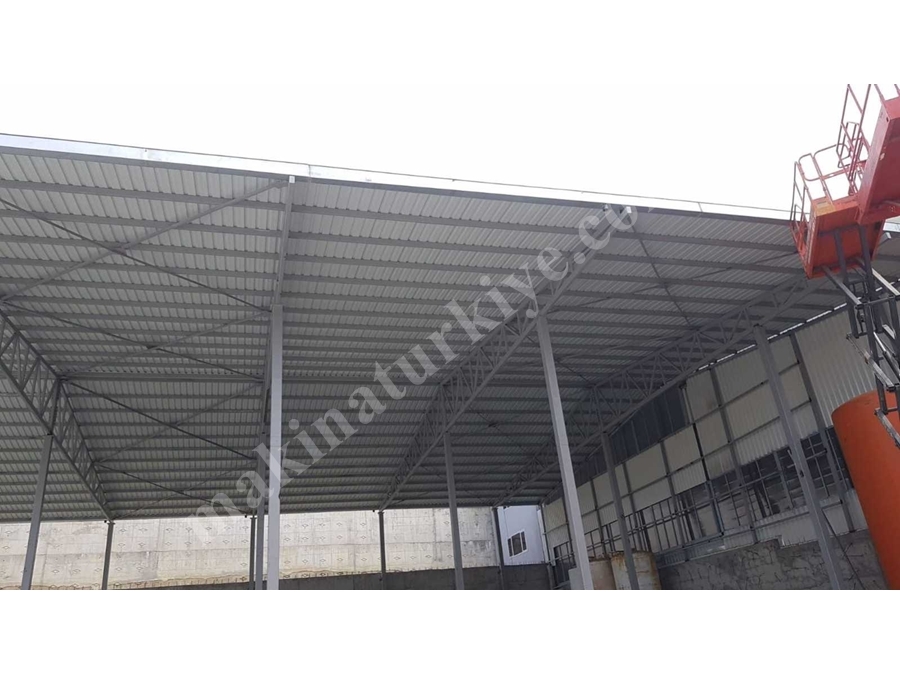 Yılşen Makina Çelik Konstrüksiyon Çatı Yapım Uygulaması 
