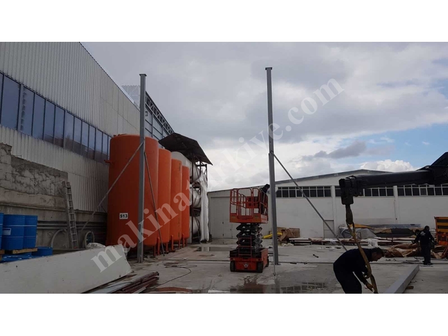 Yılşen Makina Çelik Konstrüksiyon Çatı Yapım Uygulaması 