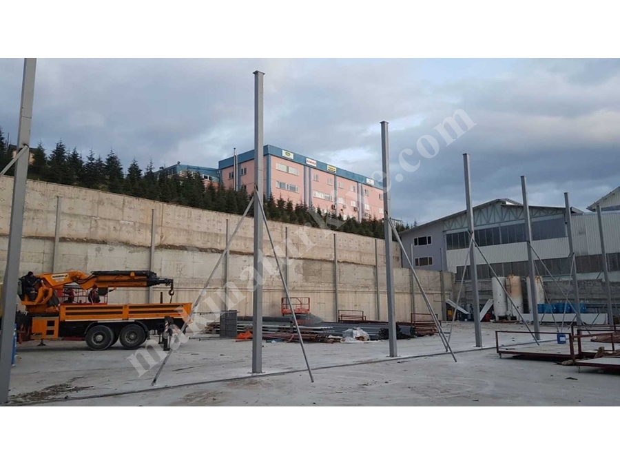 Yılşen Makina Çelik Konstrüksiyon Çatı Yapım Uygulaması 