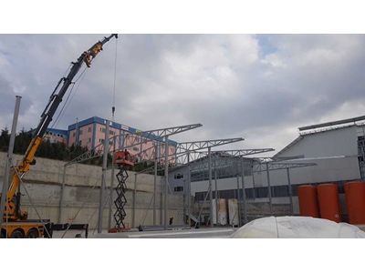 Yılşen Makina Çelik Konstrüksiyon Çatı Yapım Uygulaması  - 8