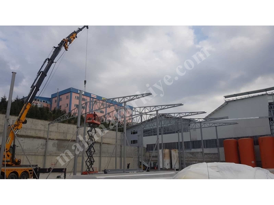 Yılşen Makina Çelik Konstrüksiyon Çatı Yapım Uygulaması 