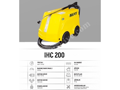 IHC 200 200 Bar Soğuk Su Oto Yıkama Makinası 