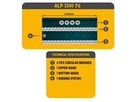 ALP 3300 F6 330 cm Automatische Teppichwaschmaschine - 2