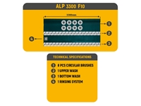 ALP 3300 F10 330 cm Automatische Teppichwaschmaschine - 2