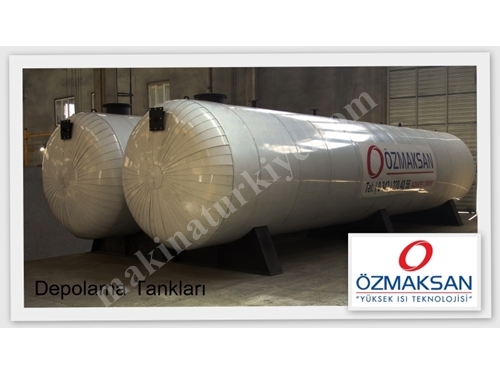 1000 Ton Silindirik Dik veya Yatık Bombeli Basınçlı veya Basınçsız Sıvı Ve Gaz Yakıt Depolama Tankı