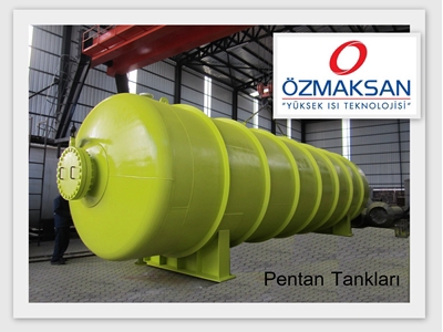 Silindirik Yatık Tip Bombeli Pentan Gazı Depolama Tankı