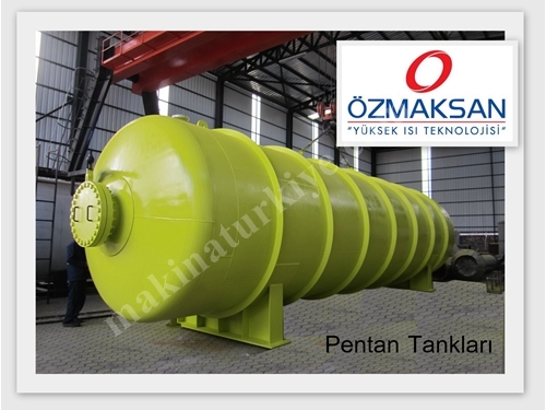 Silindirik Yatık Tip Bombeli Pentan Gazı Depolama Tankı