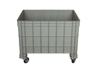 64x104 cm Plastic Basket Transport Trolley - 0