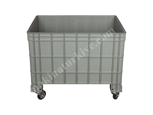 64x104 cm Plastic Basket Transport Trolley