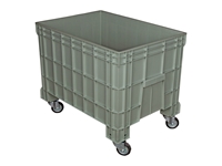 64x104 cm Plastic Basket Transport Trolley - 2
