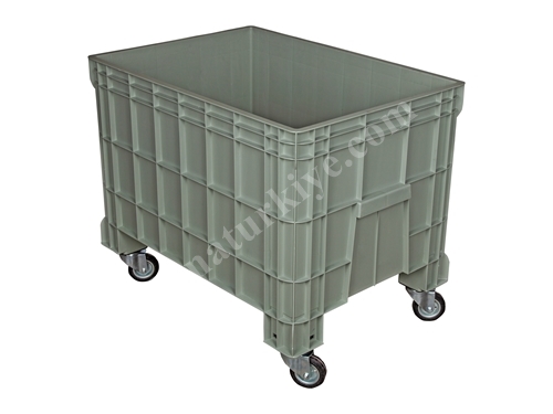 64x104 cm Plastic Basket Transport Trolley