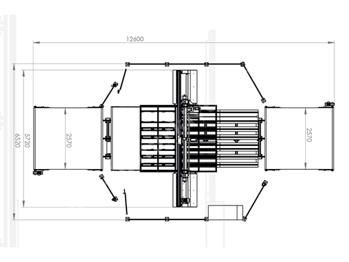 40 Meter/Minute Horizontale CNC-Schaumstoffschneidemaschine