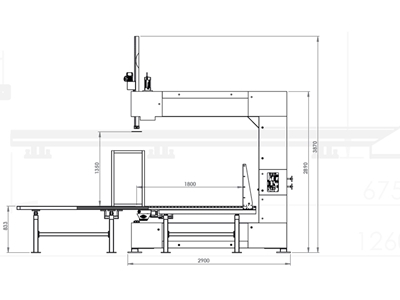 1300 mm Dikey Sünger Kesim Makinası  - 4