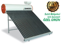 Système de panneaux solaires spécialement conçu pour les zones côtières avec tube à vide, 170 L/jour, 24 V - 0