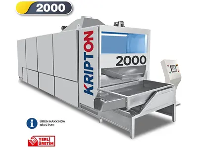 1000-2000 Kg / Saat Tek Bantlı Kuruyemiş Kavurma Makinası