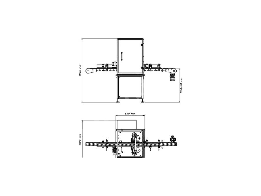 50 Bpm Semi-Automatic Servo Capping Machine