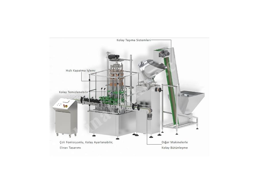 50-200 Bpm Threaded Rotary Capping Machine