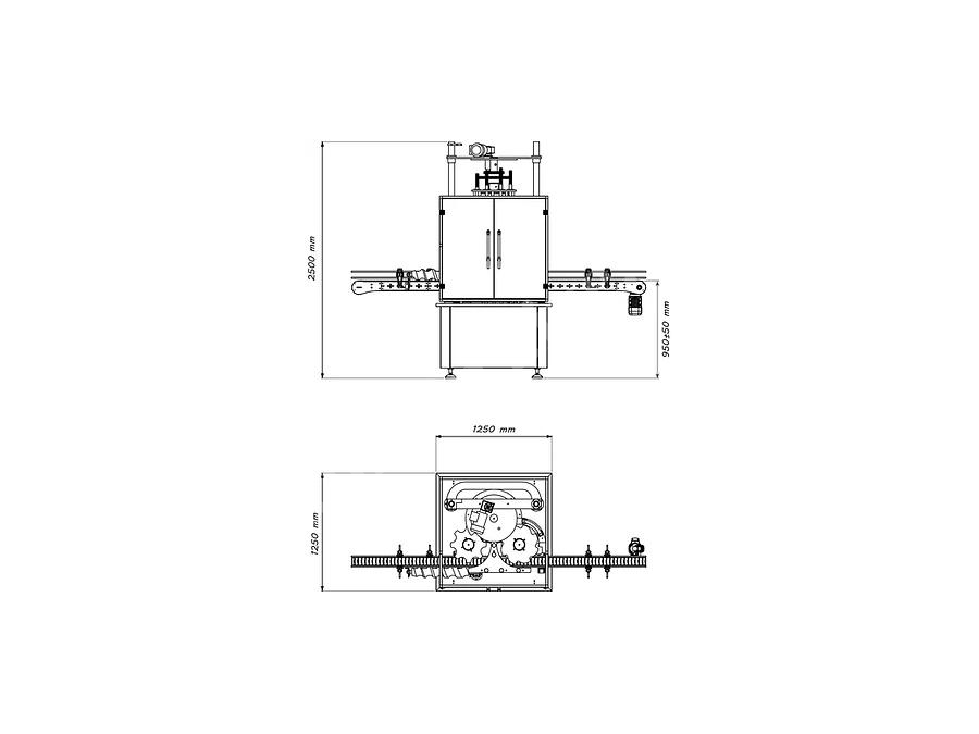 50-200 Bpm Threaded Rotary Capping Machine