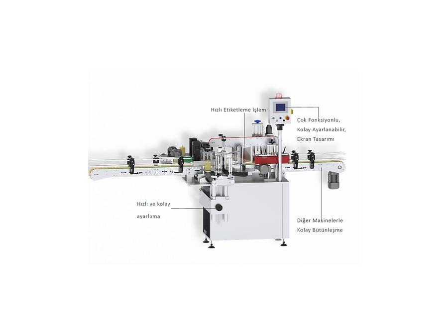 Double Sided Round Surface Labeling Machine