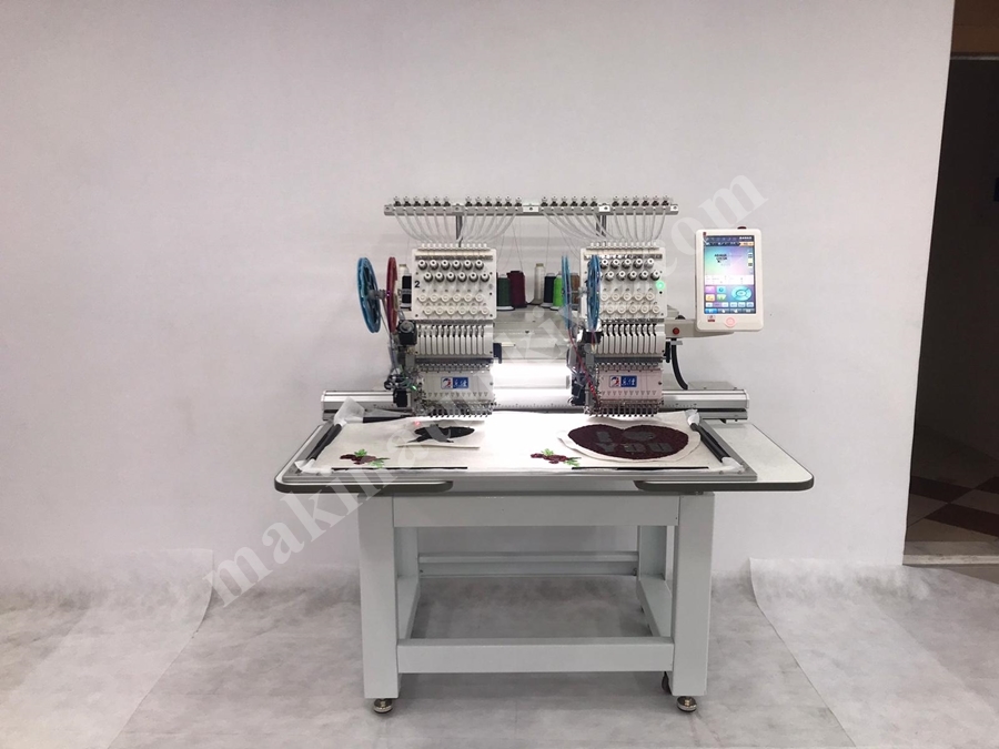 2 Kafa Twin Pul Çeyiz ve Nakış Makinası