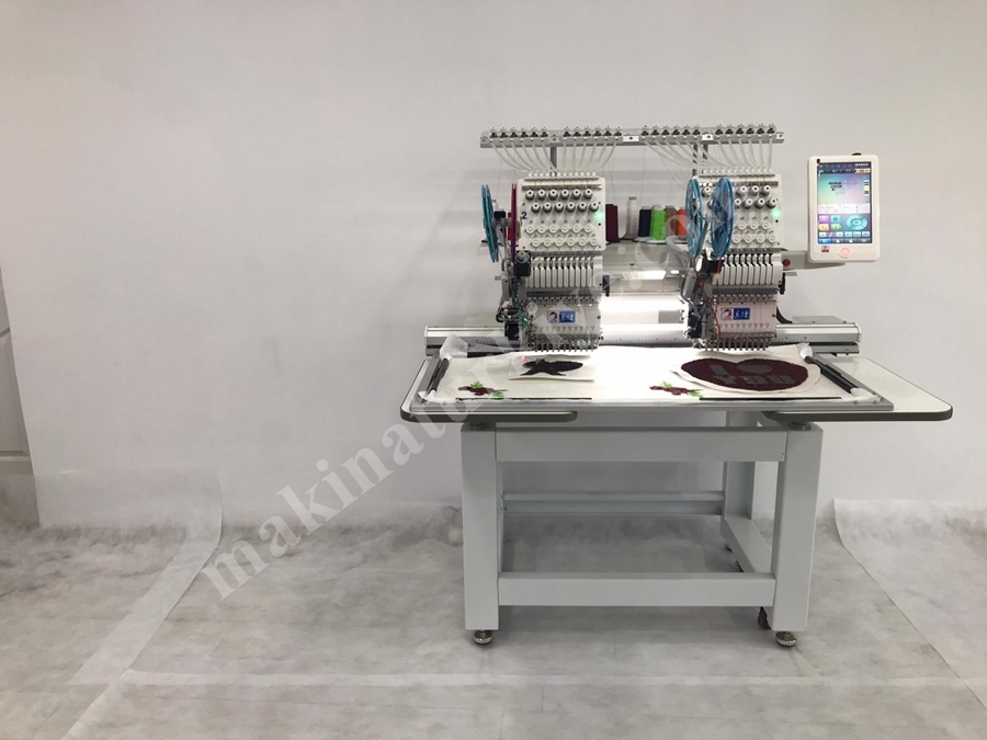 2 Kafa Twin Pul Çeyiz ve Nakış Makinası