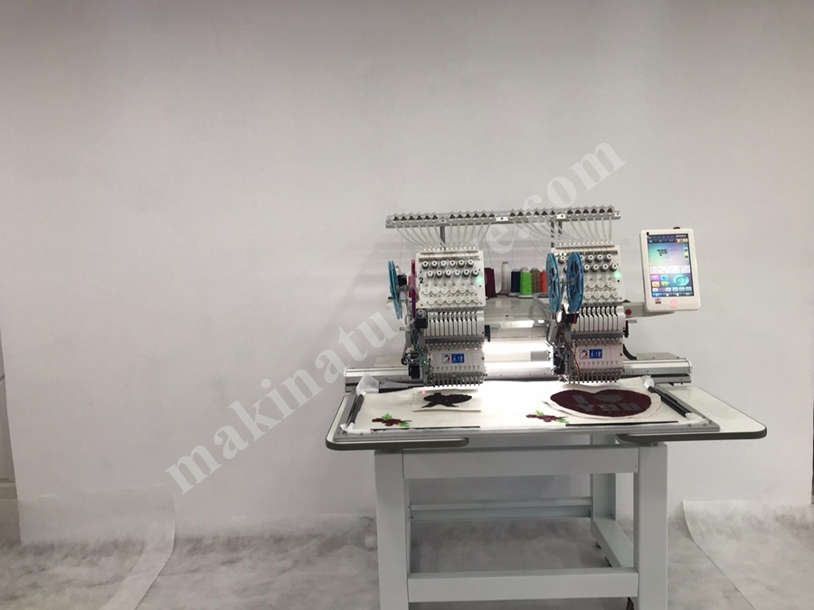 2 Kafa Twin Pul Çeyiz ve Nakış Makinası