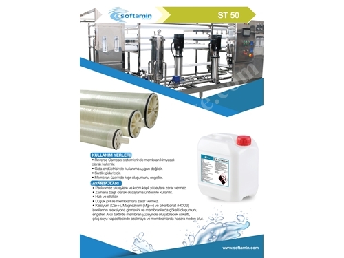 ST 50 (25 KG.) Antiskalant  Reverse Ozmosis Membran Kimyasalı 