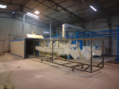 1200x5200x1500 mm Dizel/Motorin Kutu Tipi Boya Fırını - 3