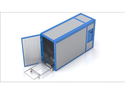 1200x5200x1500 mm Dizel/Motorin Kutu Tipi Boya Fırını - 7