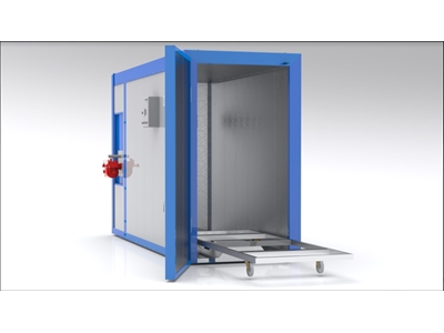 1200x5200x1500 mm Dizel/Motorin Kutu Tipi Boya Fırını - 5